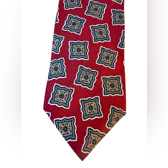 Christian Dior Vintage Silk Geometric Tie - Picture 4 of 5